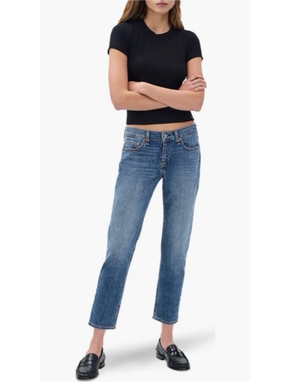Rag & Bone Dre Low Rise Slim Boyfriend Jeans